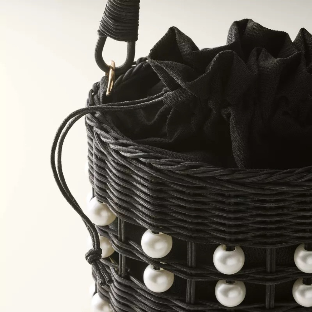 kate spade new york x Target Pearl Embellished Basket Bucket Bag - Picture 2 of 5